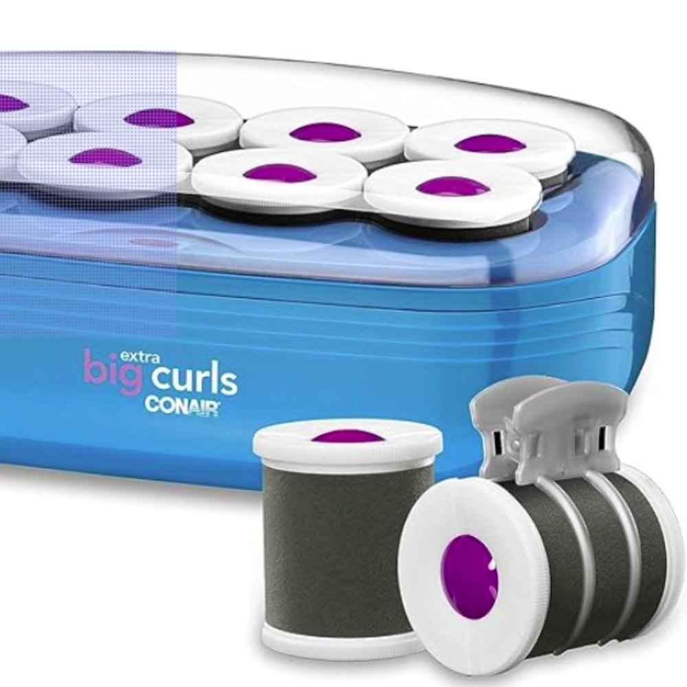 NEW INFINITIPRO By Conair Instant Heat Tourmaline Ceramic Flocked Hot Rollers 2"